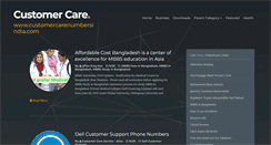 Desktop Screenshot of customercarenumbersindia.com